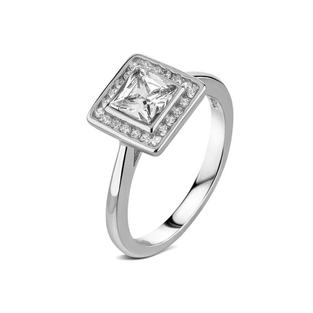 Серебряное кольцо с цирконием 18200822.146.006211k_ru