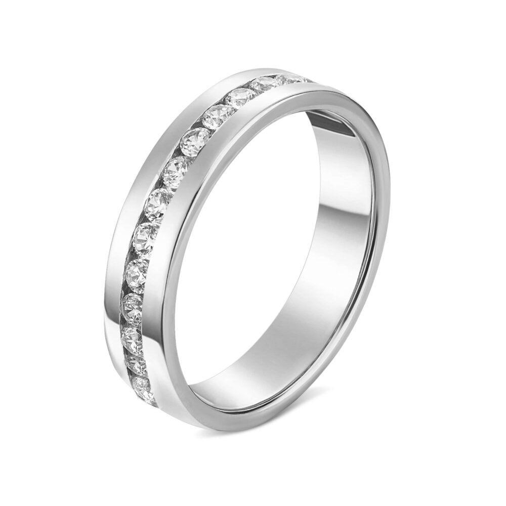 Обручальное кольцо из белого золота с бриллиантами 61500912.220-0076_ru