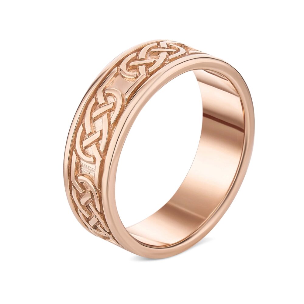 Обручальное кольцо в красном золоте "Кельтские мотивы" 69900911.100-0174_ru