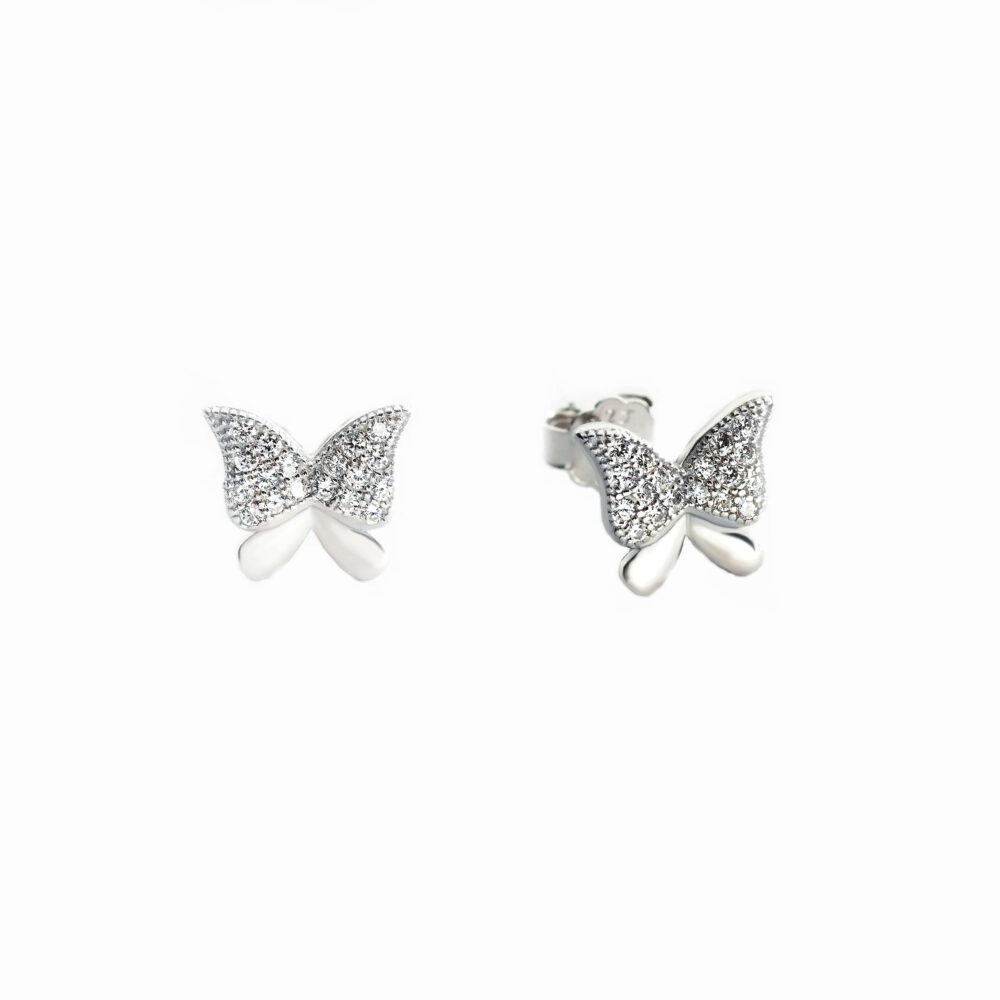 Срібні сережки "Метелики" 27600922.312.S2F1285