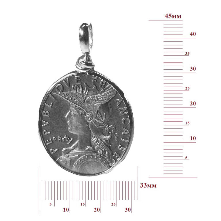 Срібна підвіска "Монета" 39940822.314.PDS124N-2