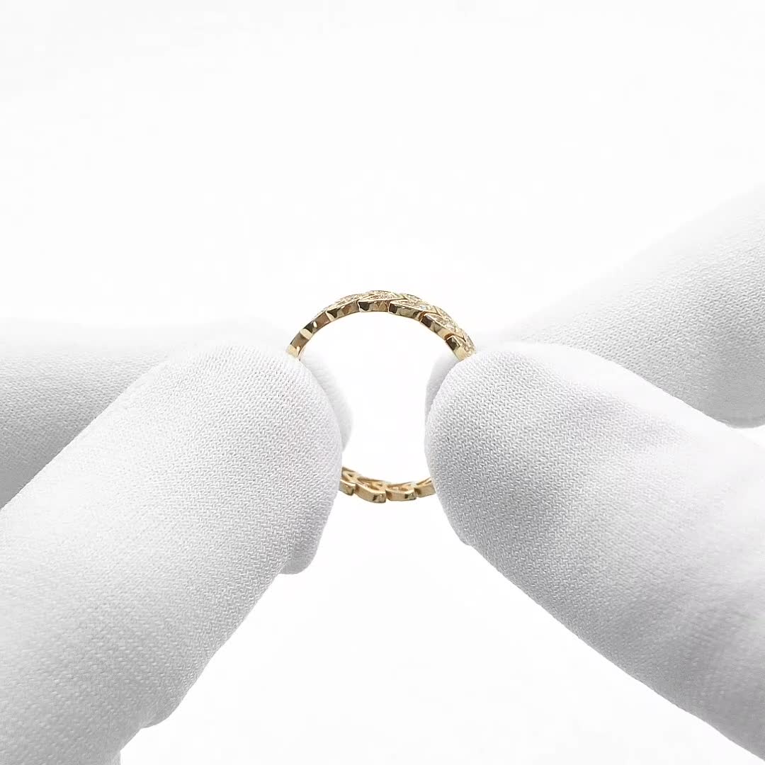 Золотое кольцо с цирконием 